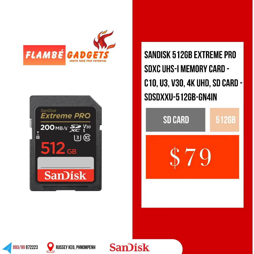 SanDisk Extreme PRO SDXC UHS-I 512GB
