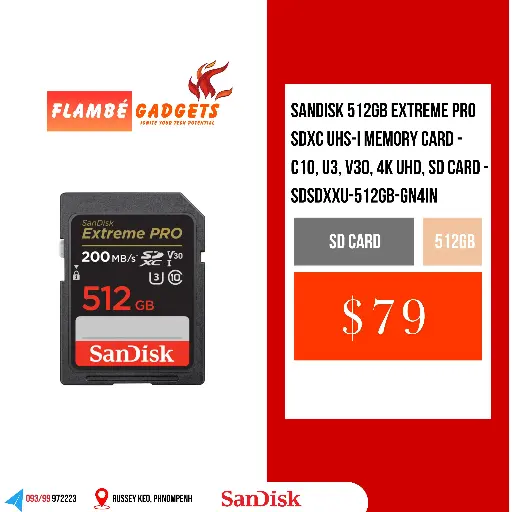 [SD-0004] SanDisk Extreme PRO SDXC UHS-I 512GB