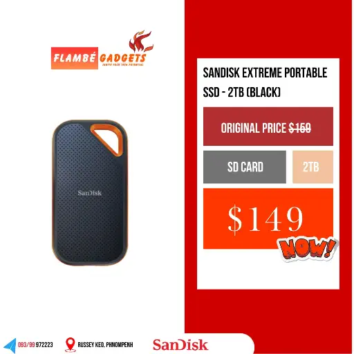 [SD-0008] SanDisk Extreme Portable E61 SSD 2TB