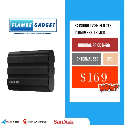 Samsung T7 Shield with Water Resistant 2TB
